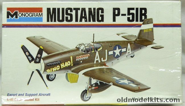 Monogram 1/48 P-51B Mustang - Col. James Howard 'Ding Hao' - White Box Issue, 6806 plastic model kit